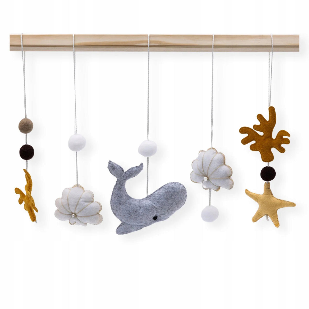 Felt Pendants for Educational Stand Sea Adventures 5 Pieces Baby Gym