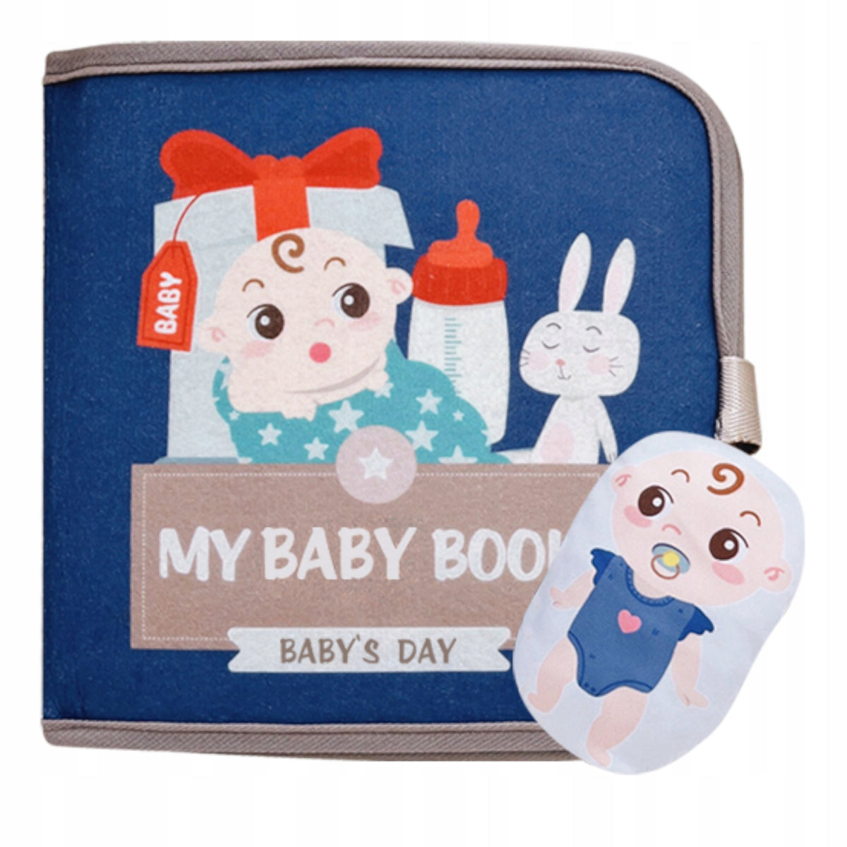 Felt book for children detachable elements Velcro Montessori board Packaging status original