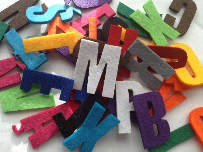 Felt letters alphabet 5cm