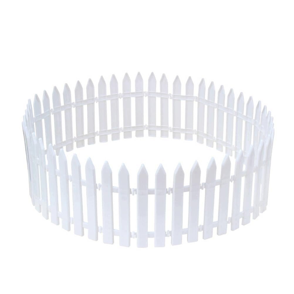 Fence CHRISTMAS TREE fence with a height of 30cm SET protection for animals white