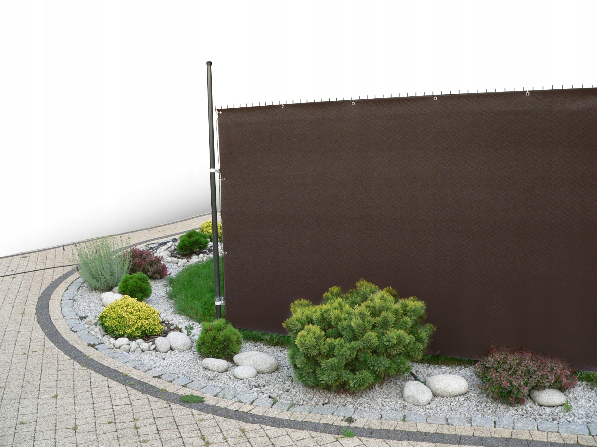 Fence Cover Panel Fence 1,5m x 10m Shading Mat + Mount Main material synthetic material
