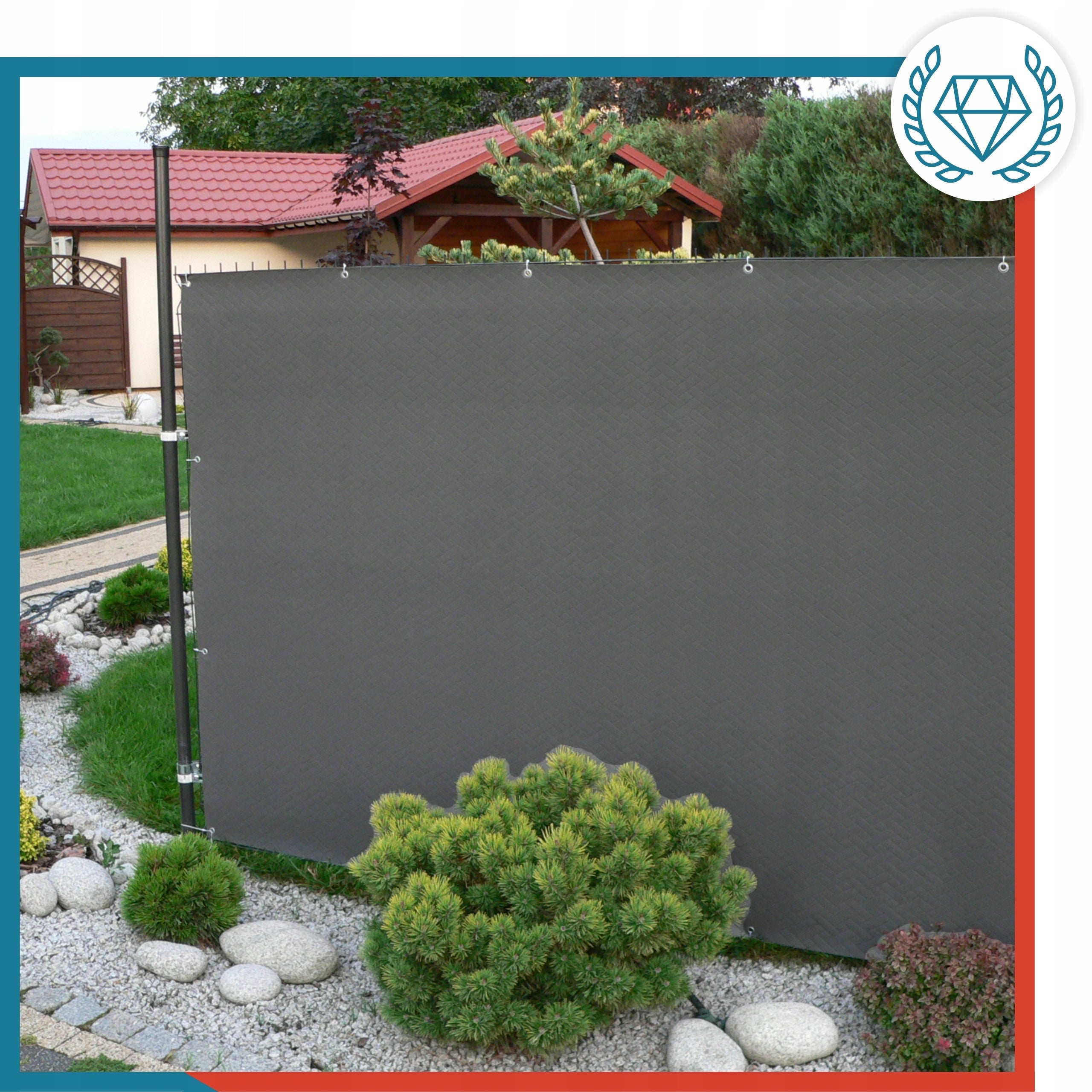 Fence Mat 1,20m x 2,5m Shading Masking Fence Cover +Freebie Packaging status original