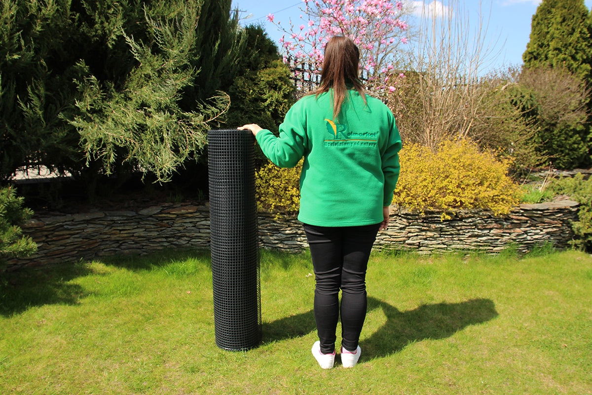 Fence Mesh For Chicken Discount 1,2x10m Black Plastic PL Strong Manufacturer code Siatka rabatowa Vulcanus rabatówka