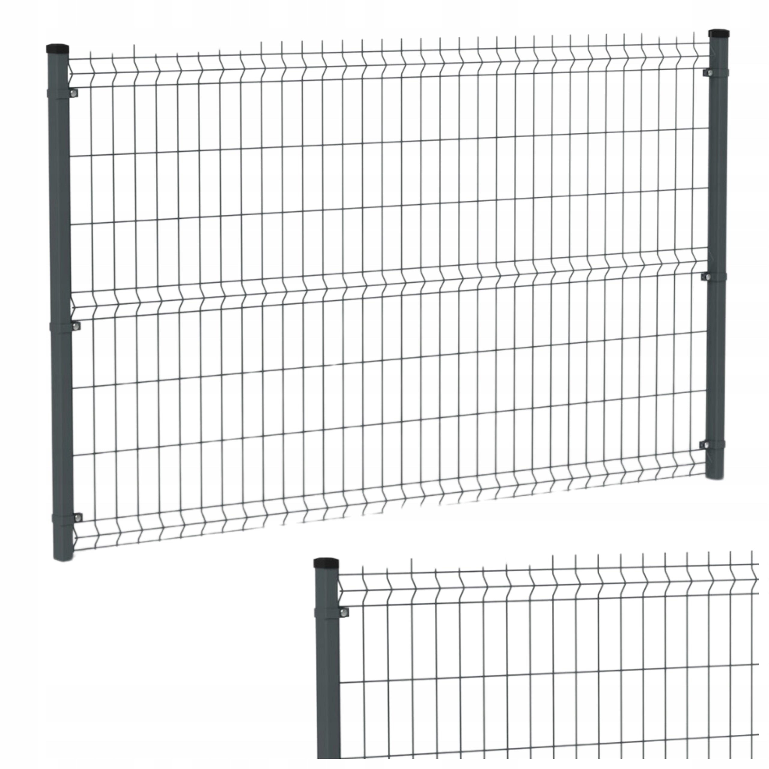 Fence Panel fi 4 mm 70x200 1,53m x 2,5mb , black 9005