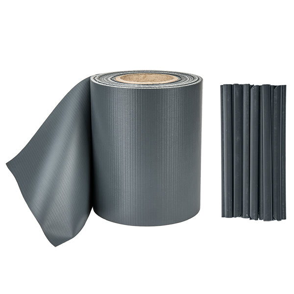 Fence Tape Grey 19 cm x 35 m + Clips Grey TOB4501935GYL Manufacturer Bradas