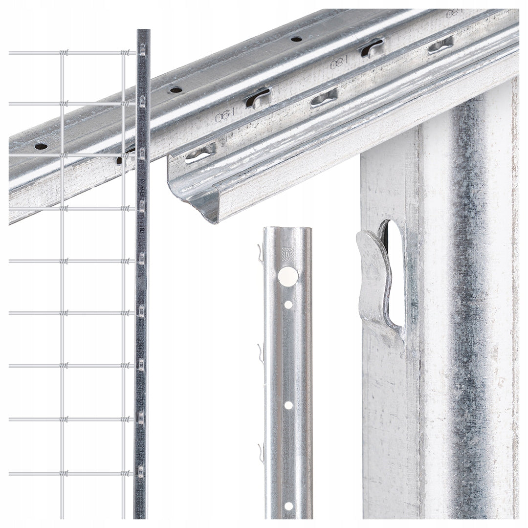 Fence posts for FOREST MESH 2,1m Galvanized HOOKS TYPE C 10pcs
