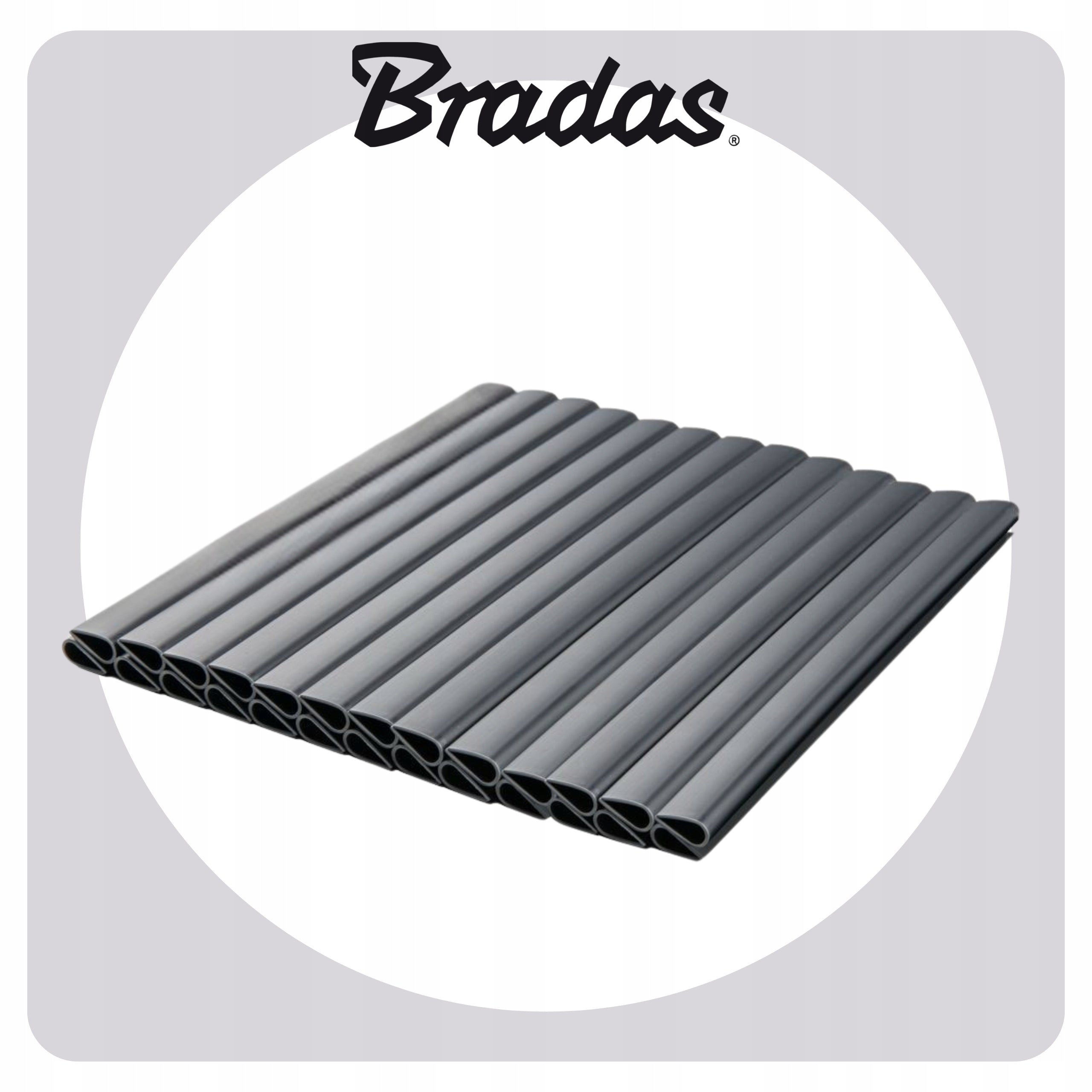 Fence tape ANTHRACITE 19 cm x 50 m COVER FOR PANEL FENCE Manufacturer code Taśma na ogrodzenie TOB4501950GYL + klipsy