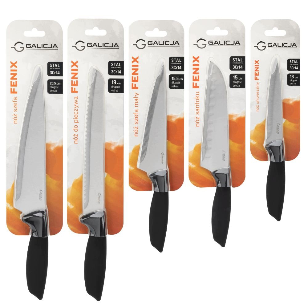 Fenix santoku knife set, for bread, boss, boss small, universal 5pcs Packaging status original