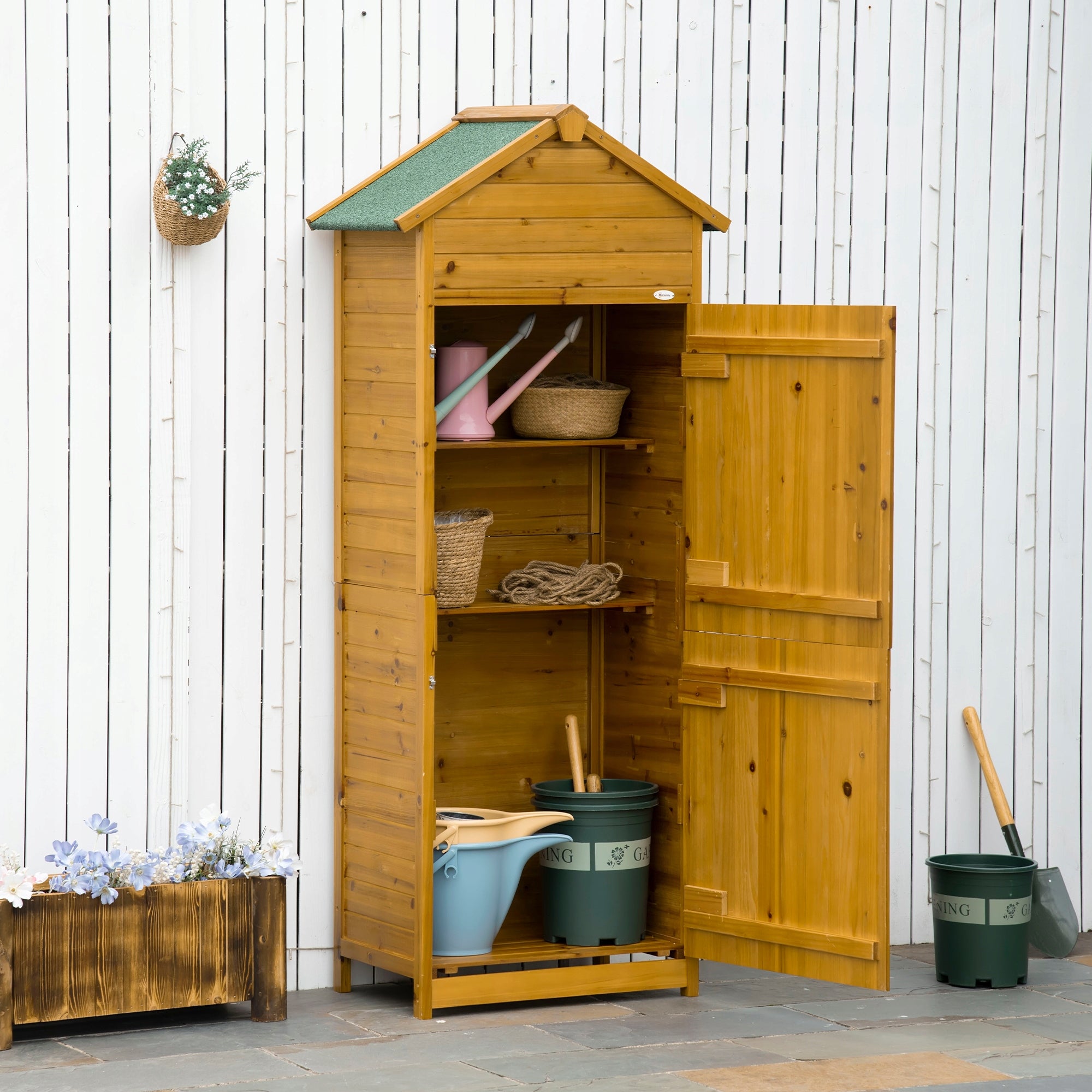 Ferand Wooden Garden Builder 79x49x191 cm Brand no brand