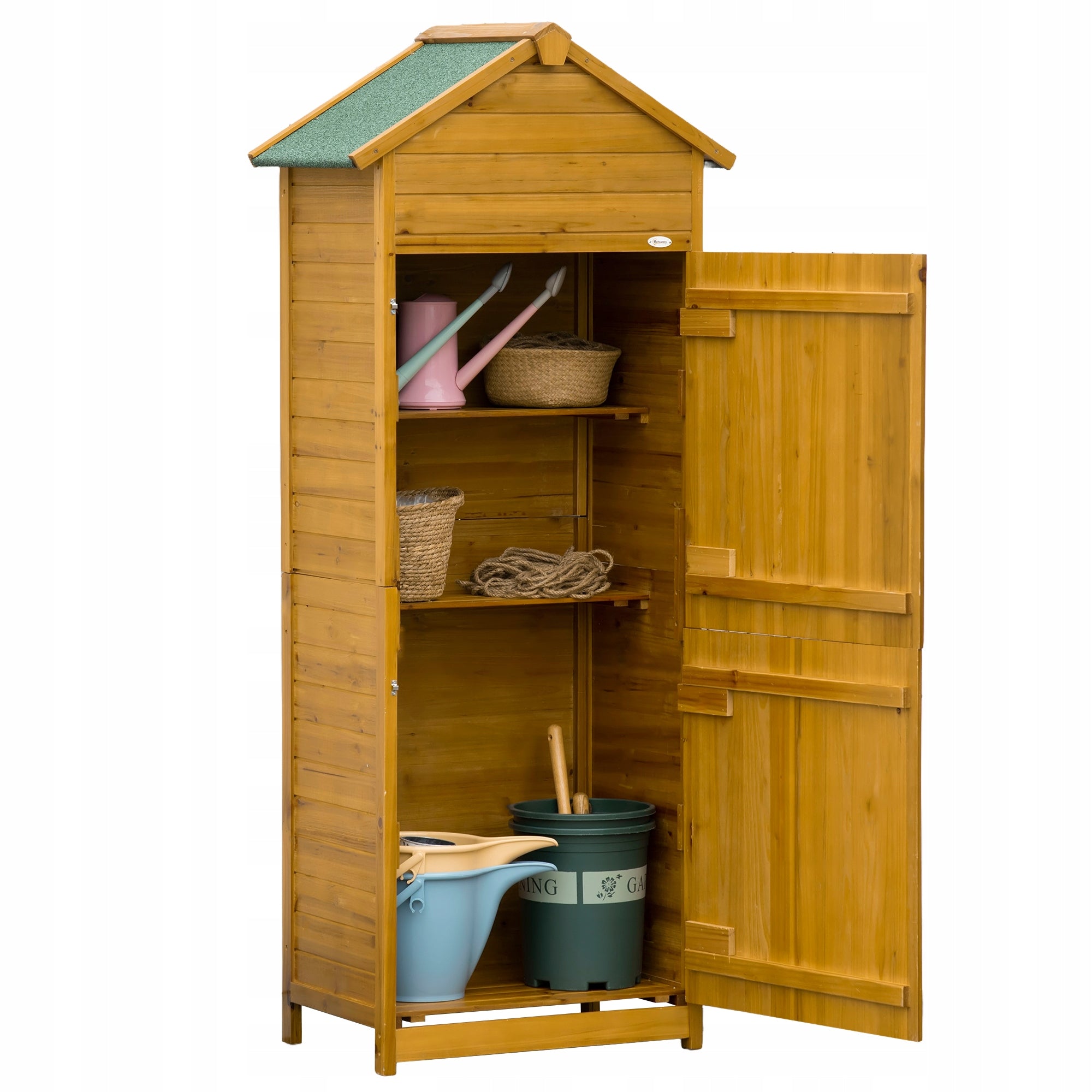 Ferand Wooden Garden Builder 79x49x191 cm