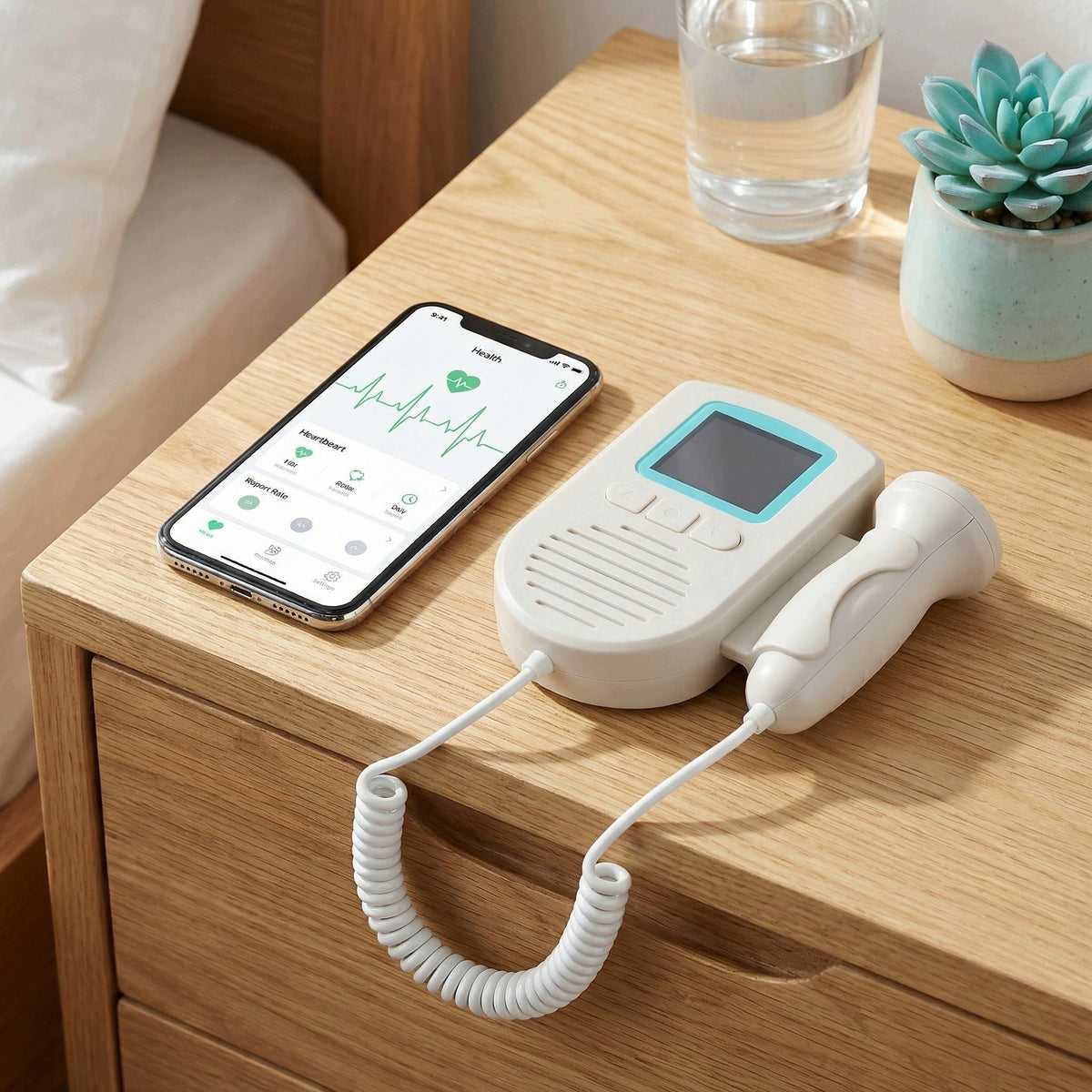 Fetal Doppler Baby Heart Rate Monitor Pregnancy Heart Rate Detection Medical device no