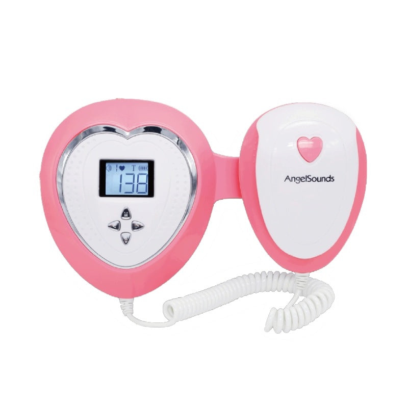 Fetal Heart Rate Detector AngelSounds JPD-100S4 LCD 3 MHz Pink