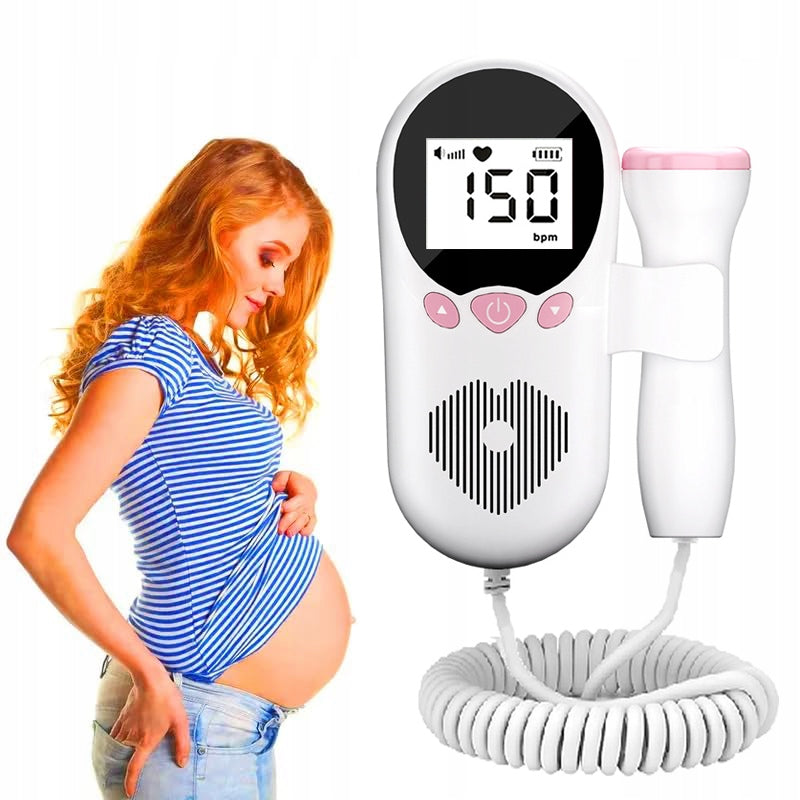 Fetal Heart Rate Detector Pregnancy Ultrasound 3MHz Convenient and Practical Medical device no