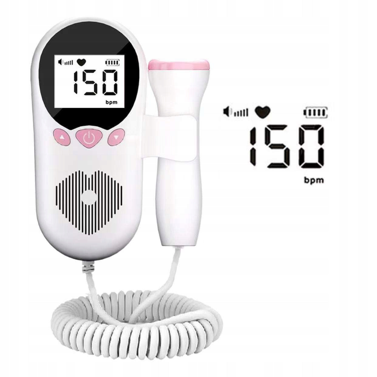 Fetal Heart Rate Detector Pregnancy Ultrasound 3MHz Convenient and Practical