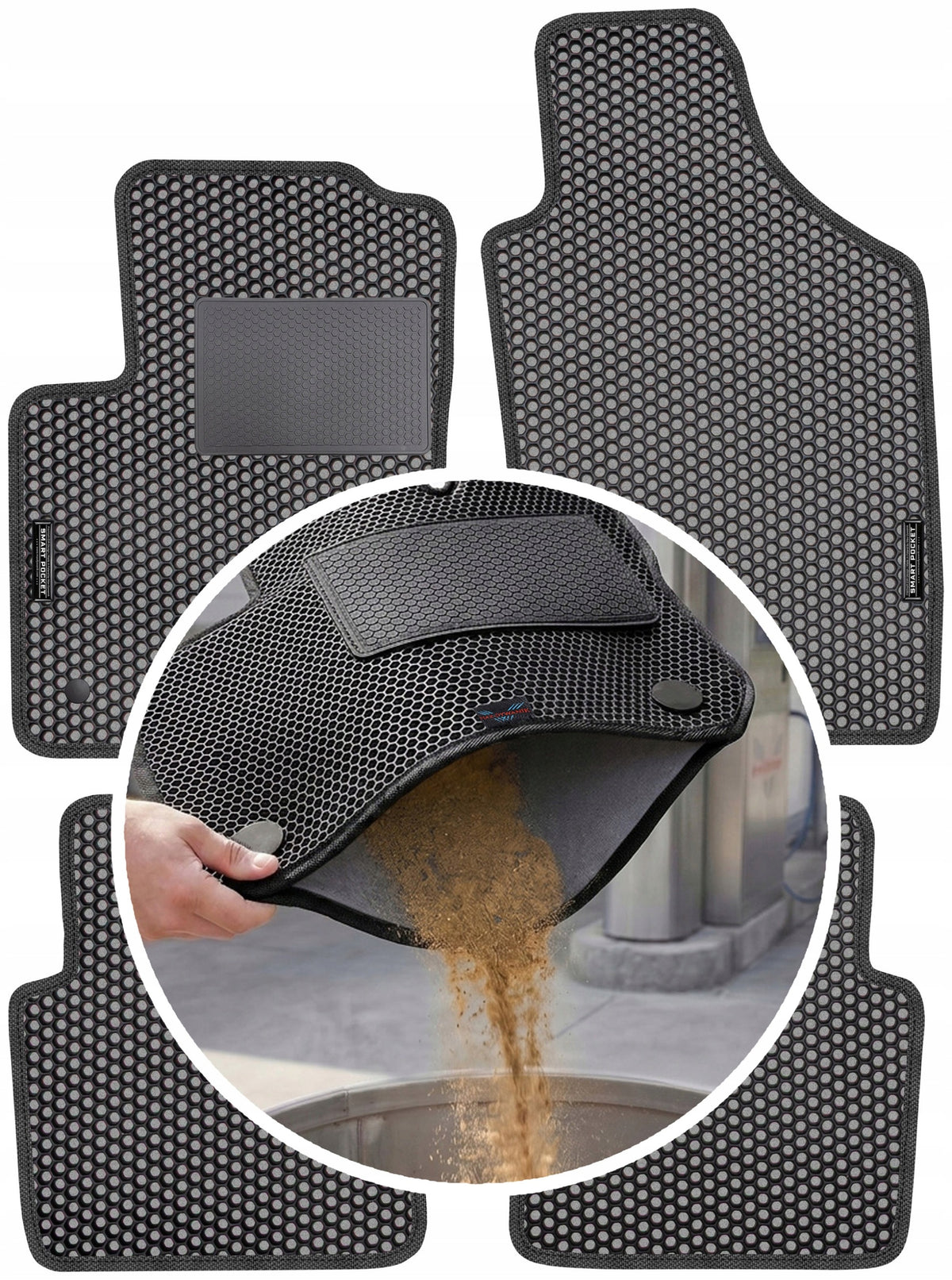 Fiat 500 HB 2007-2024 EVA SMART POCKET Rugs
