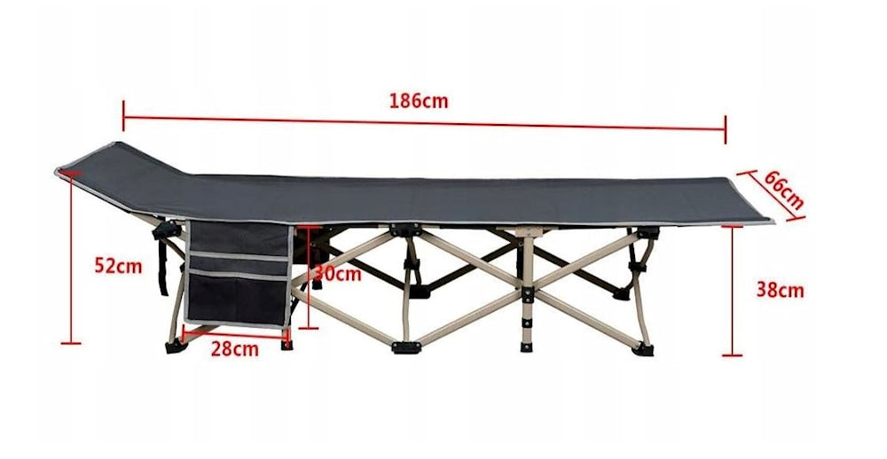 Field BED 186 cm x 66 cm blue Brand no brand