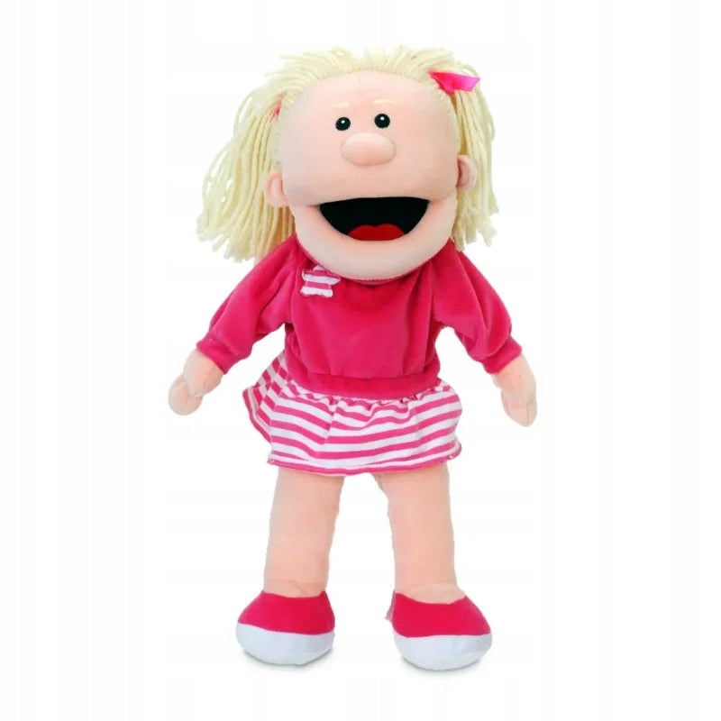Fiesta Crafts Puppet with Movable Face GIRL 40 cm 3+