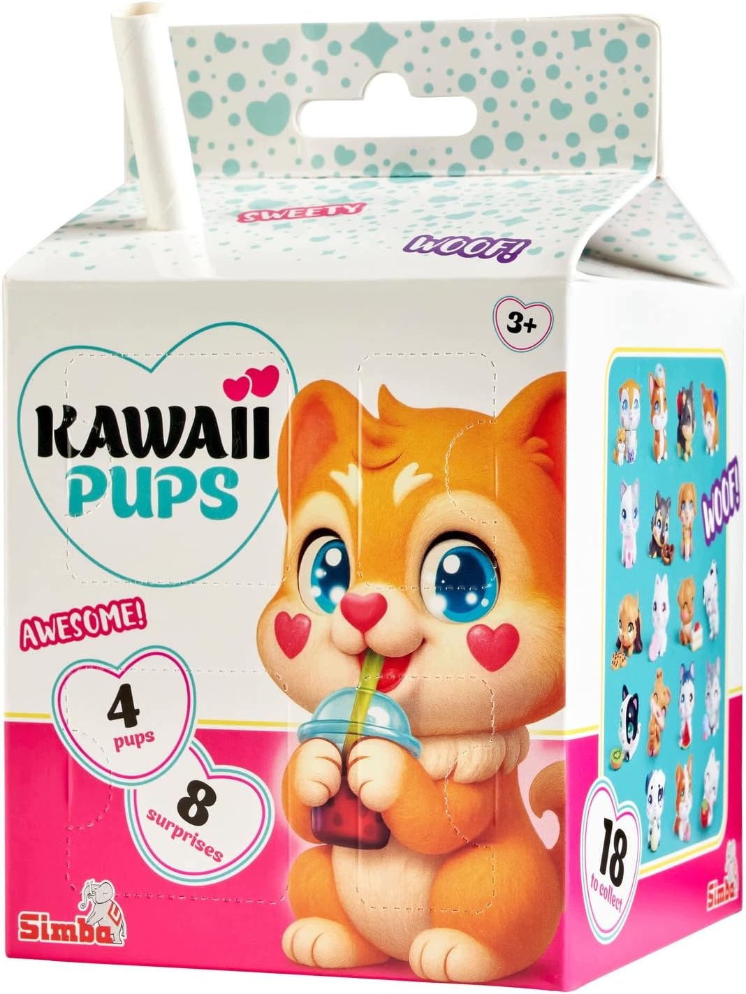 Figures Simba Kawaii Pups 4 pcs. + accessories