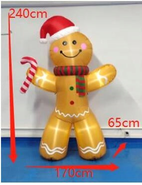 Figurine Homcom gingerbread inflatable 240 cm with LED lighting Manufacturer code 844-380V90