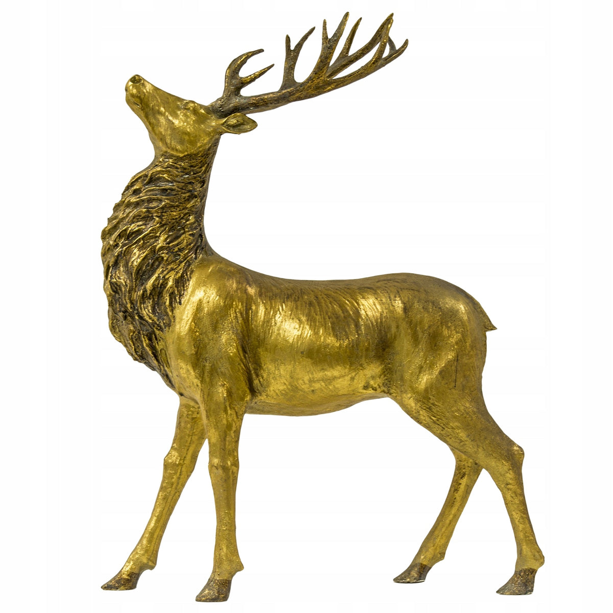 Figurine deer gold 65x47x14 cm Christmas decoration for home Packaging status original