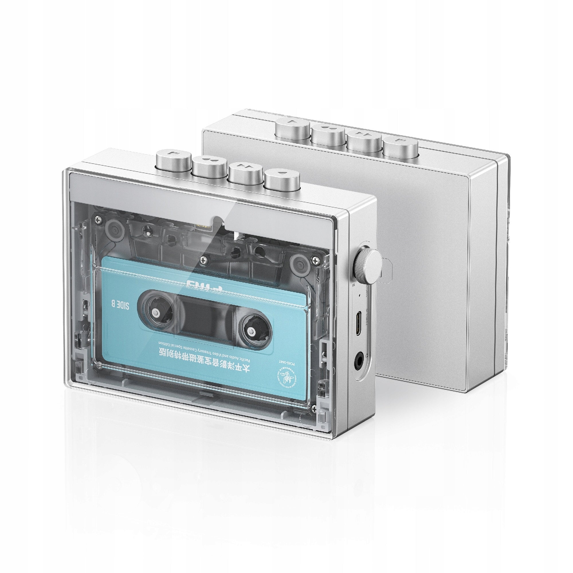 FiiO CP13 WALKMAN PORTABLE CASSETTE PLAYER FOR HEADPHONES - TRANSPARENT Brand FiiO