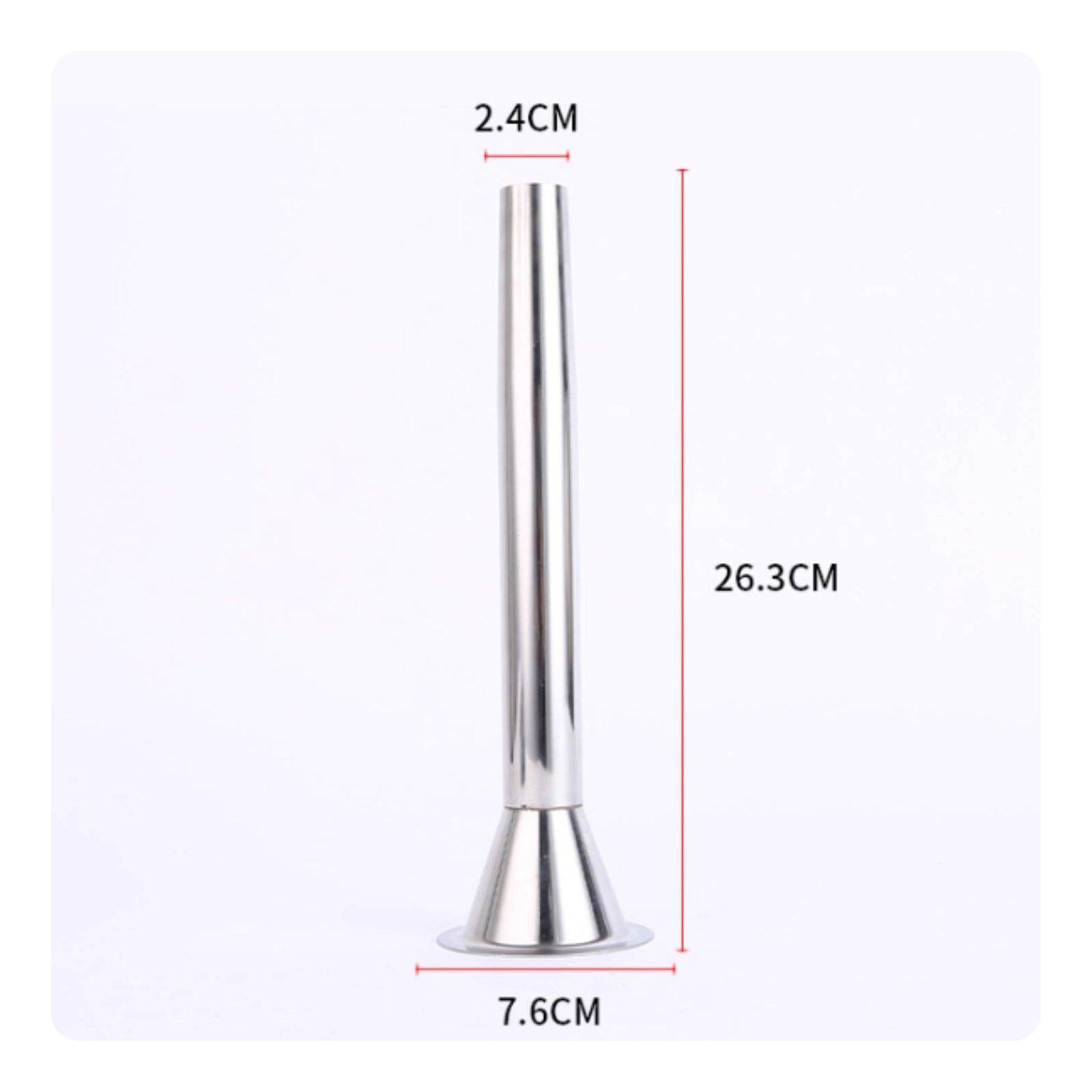 Filling Tube Stainless Steel Funnel Meat Kitchen 12 Sausage Stuffer Packaging status original