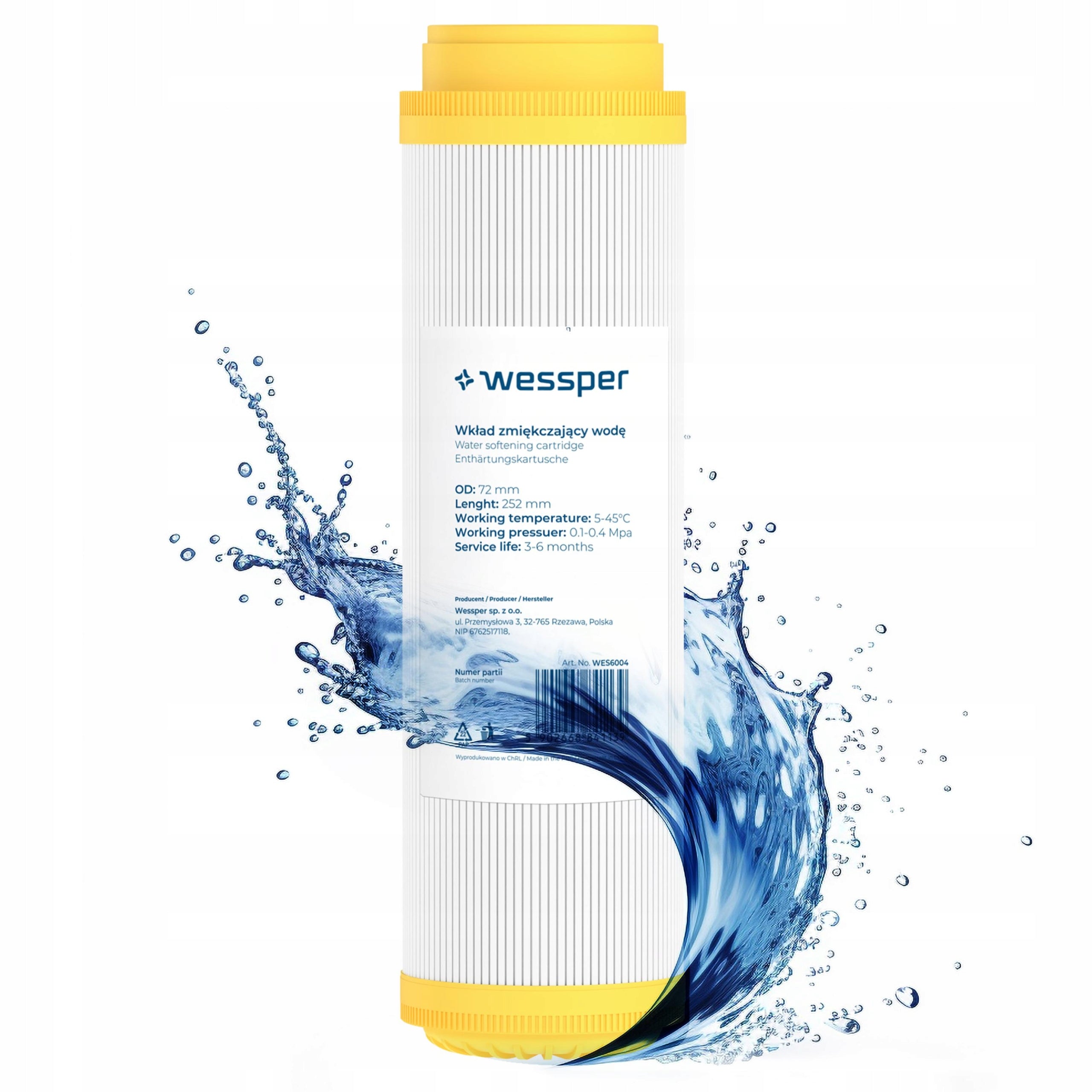Filter Cartridge Foam Carbon Softener for Pre-Filtering 10" 6x Kind filter cartridge