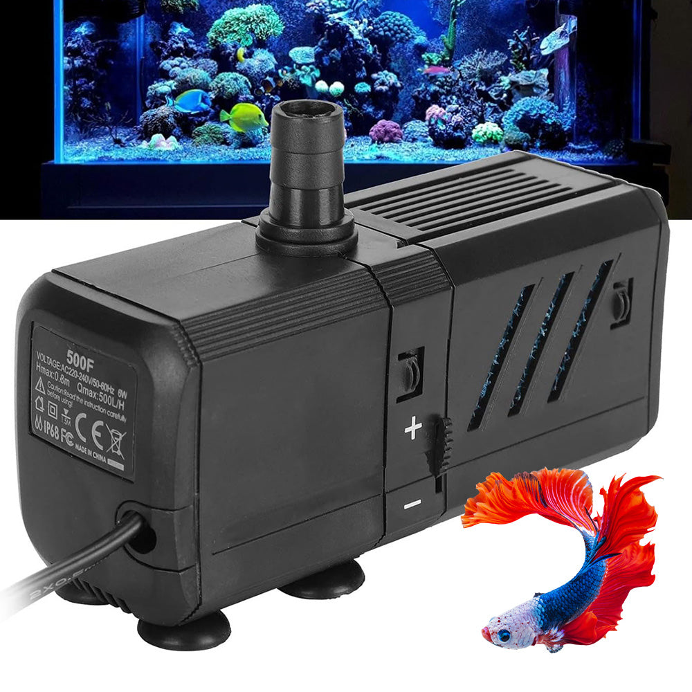 Filter For Aquarium With UV Lamp Aerator Pump 500L/H 6W 30-150L