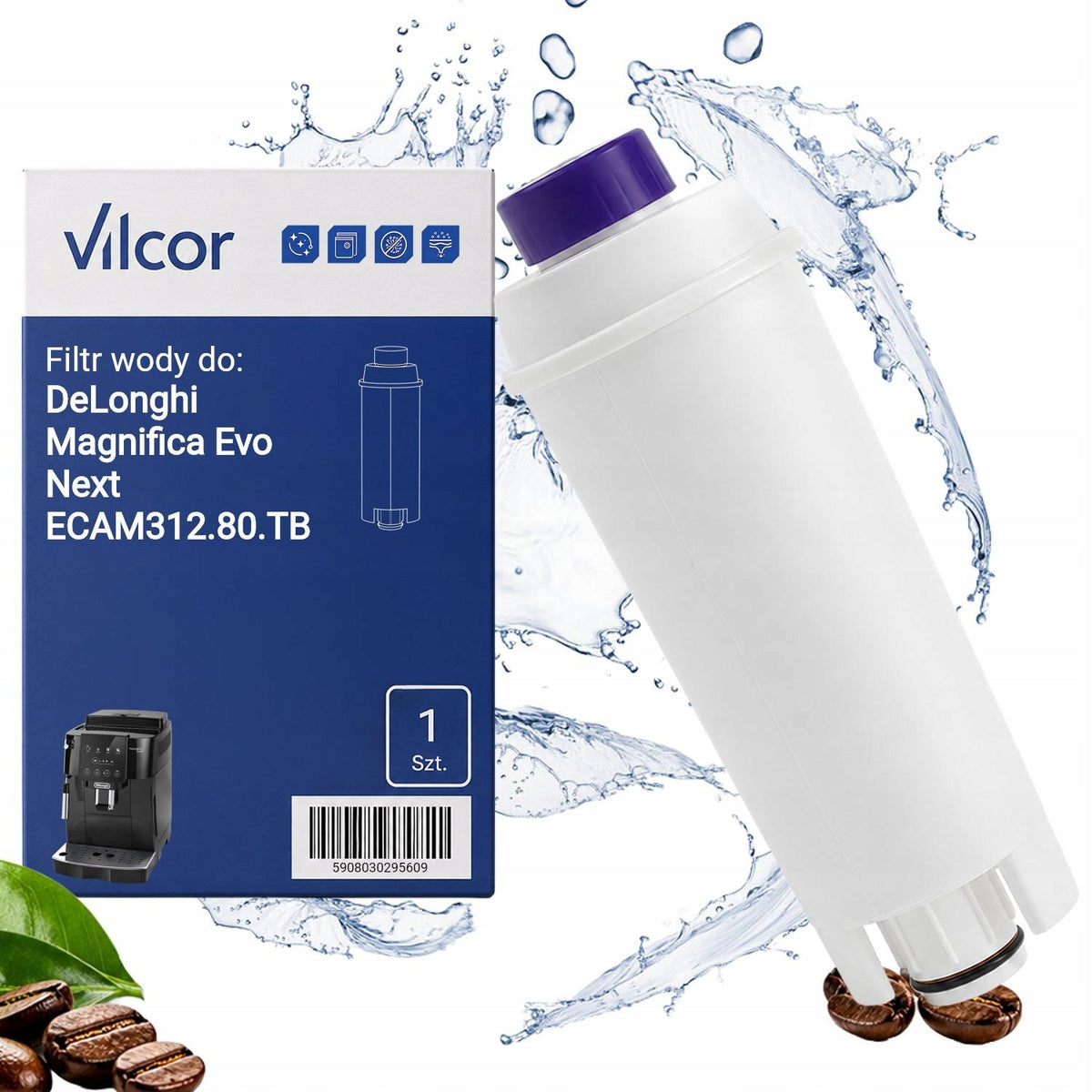 Filter For DeLonghi Magnifica Evo Next ECAM312.80.TB Pressure
