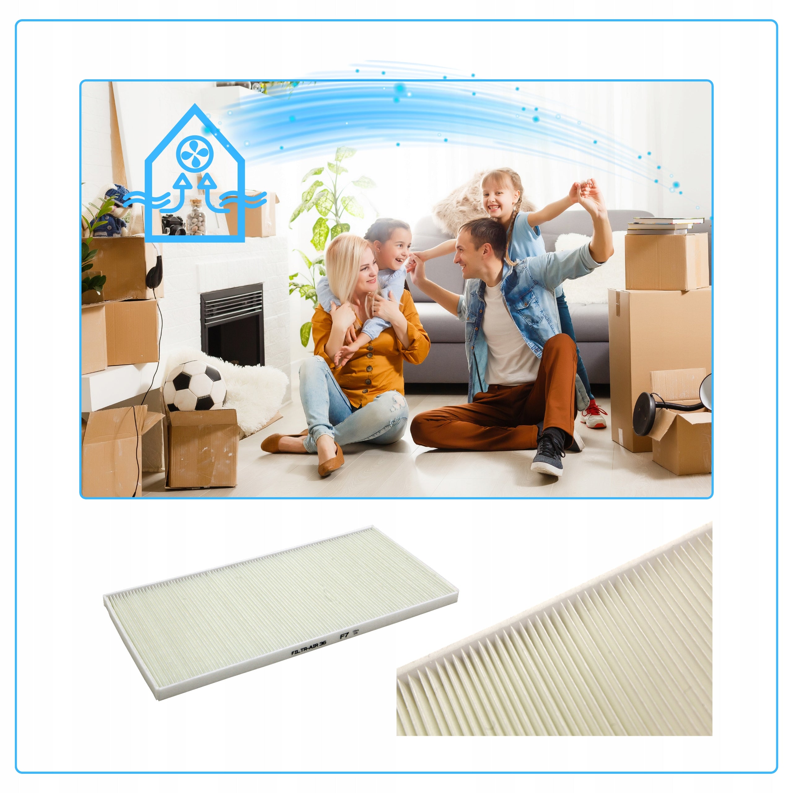 Filter G4 Mistral Smart 300 EC Recuperator Pro-Vent Mistral Clean Air Product weight with unit packaging 0.7 kg