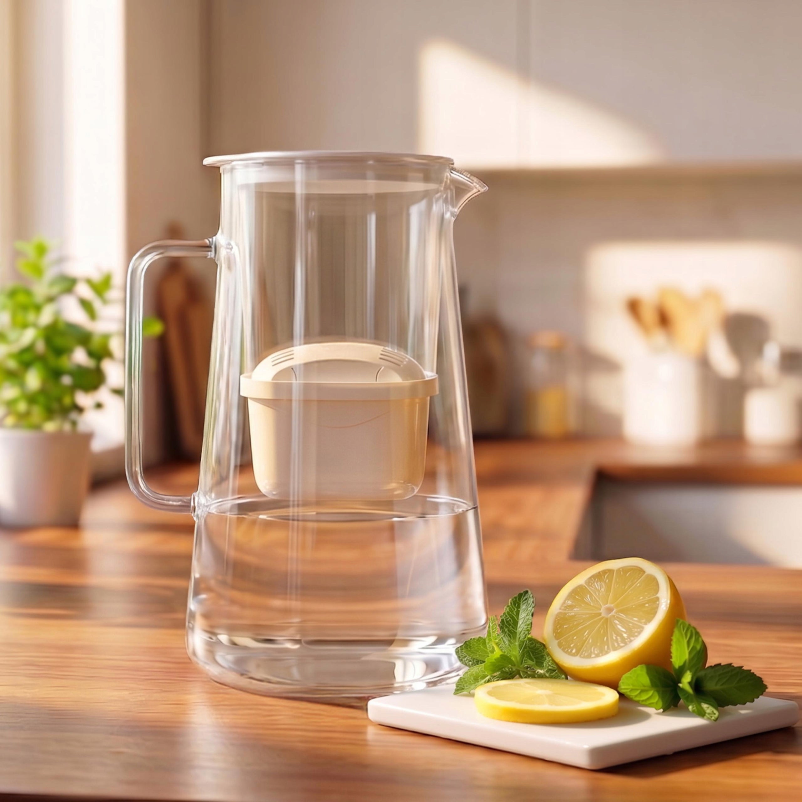 Filter JUG GLASS AquaFloow MaxiGlass 3l + 5x WATER CARTRIDGE Packaging status original