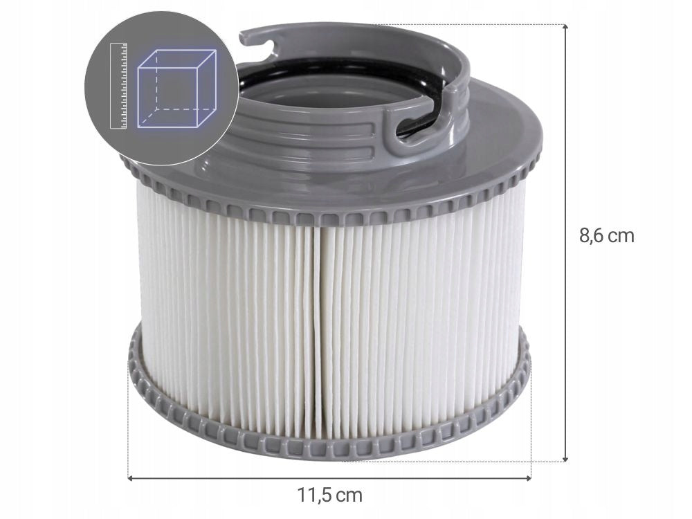 Filter, Replacement cartridge for Spa for Pool Pump Mspa - 2 pieces - MODEL2025 EAN (GTIN) 6921982955000