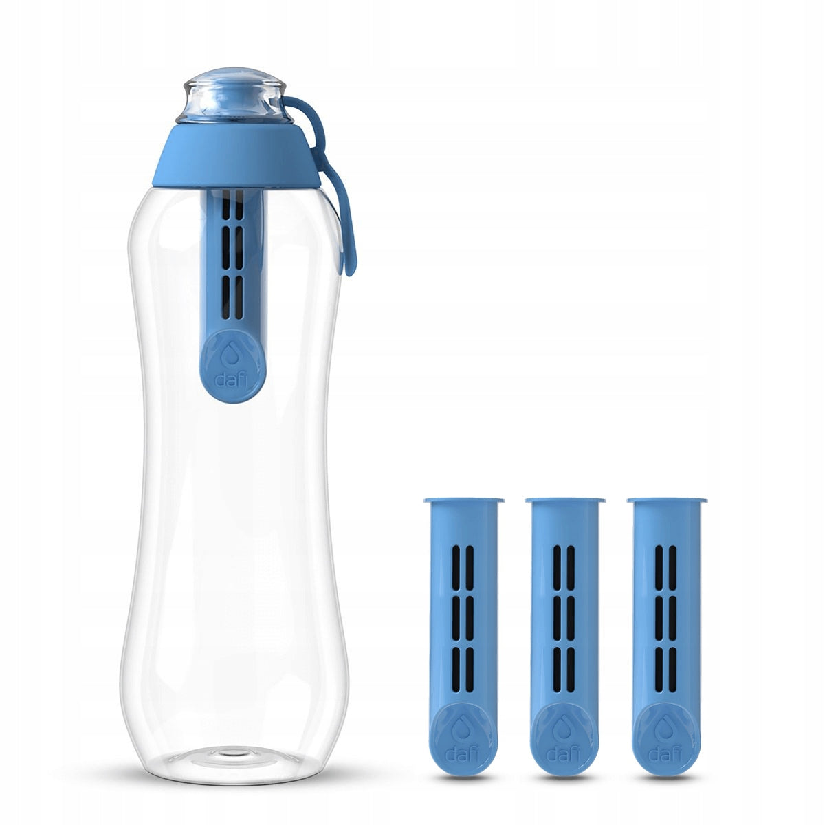 Filter Water Bottle 0,5l Dafi SOFT Celestial Blue with 4 Filters