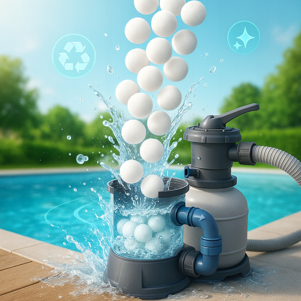 Filter balls for swimming pool filter pumps XXL 1000g 1KG POOL QUALITY Manufacturer code MTA-1144.5_1kg