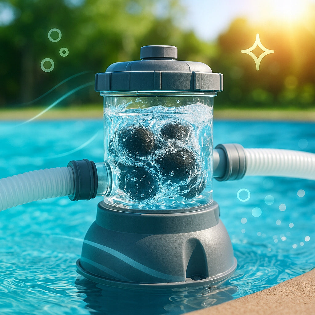 Filter balls for swimming pool filter pumps large 1000g 1KG ACTIVE CARBON Packaging status original
