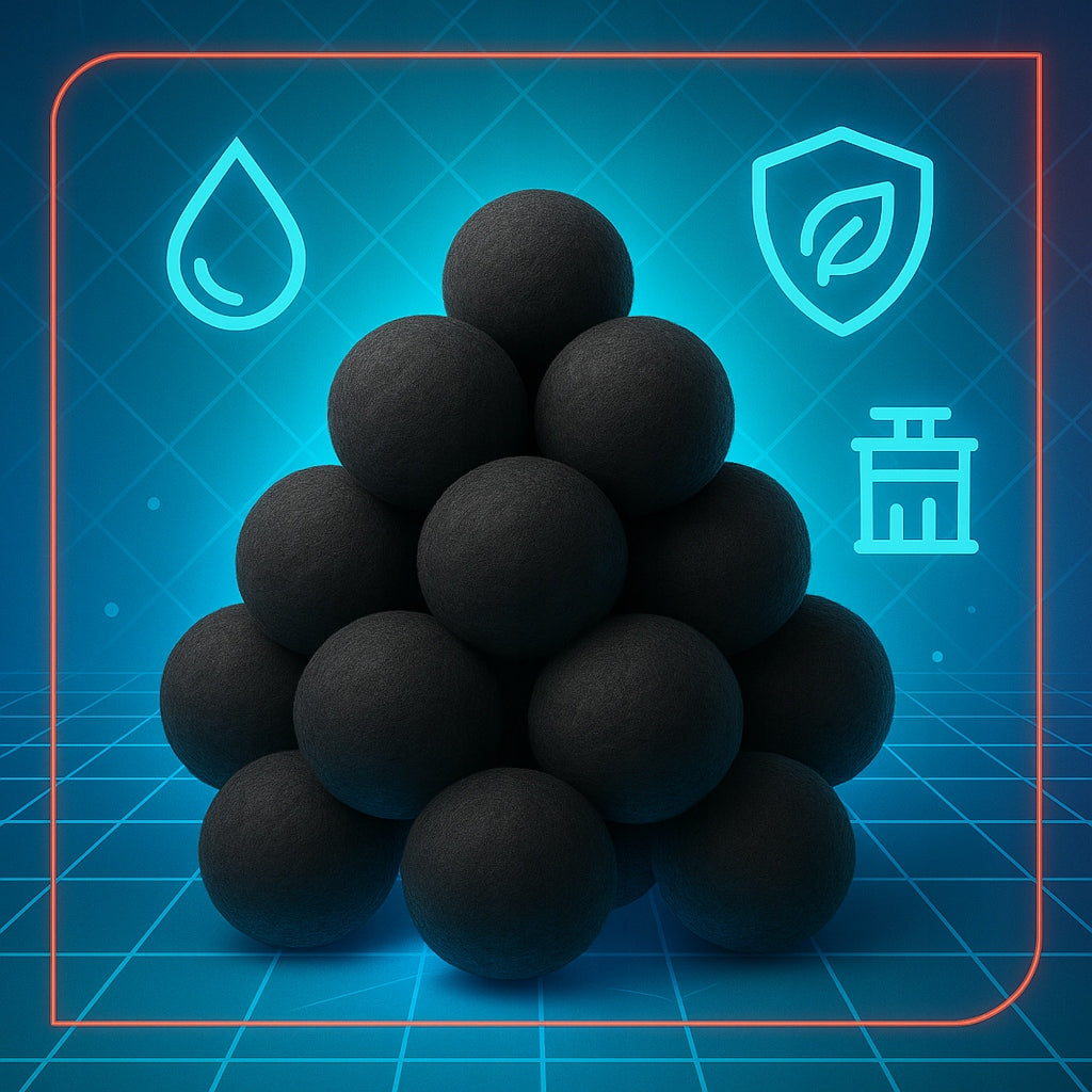 Filter balls for swimming pool filter pumps large 1000g 1KG ACTIVE CARBON Product weight with unit packaging 1 kg