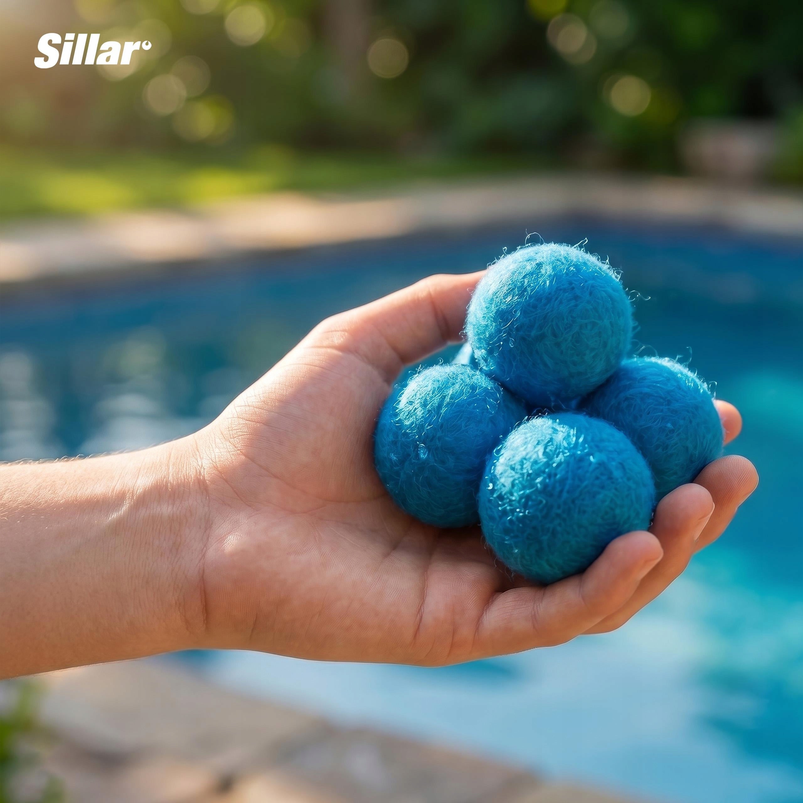Filter balls with silver ions for sand pump for swimming pool 700g 0,7kg Packaging status original