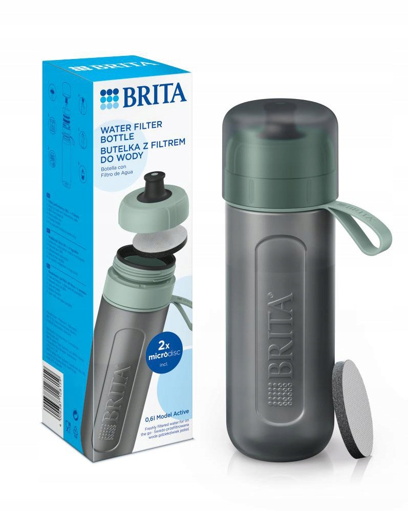 Filter bottle Brita Fill&Go ACTIVE Pastel +2 discs (green)