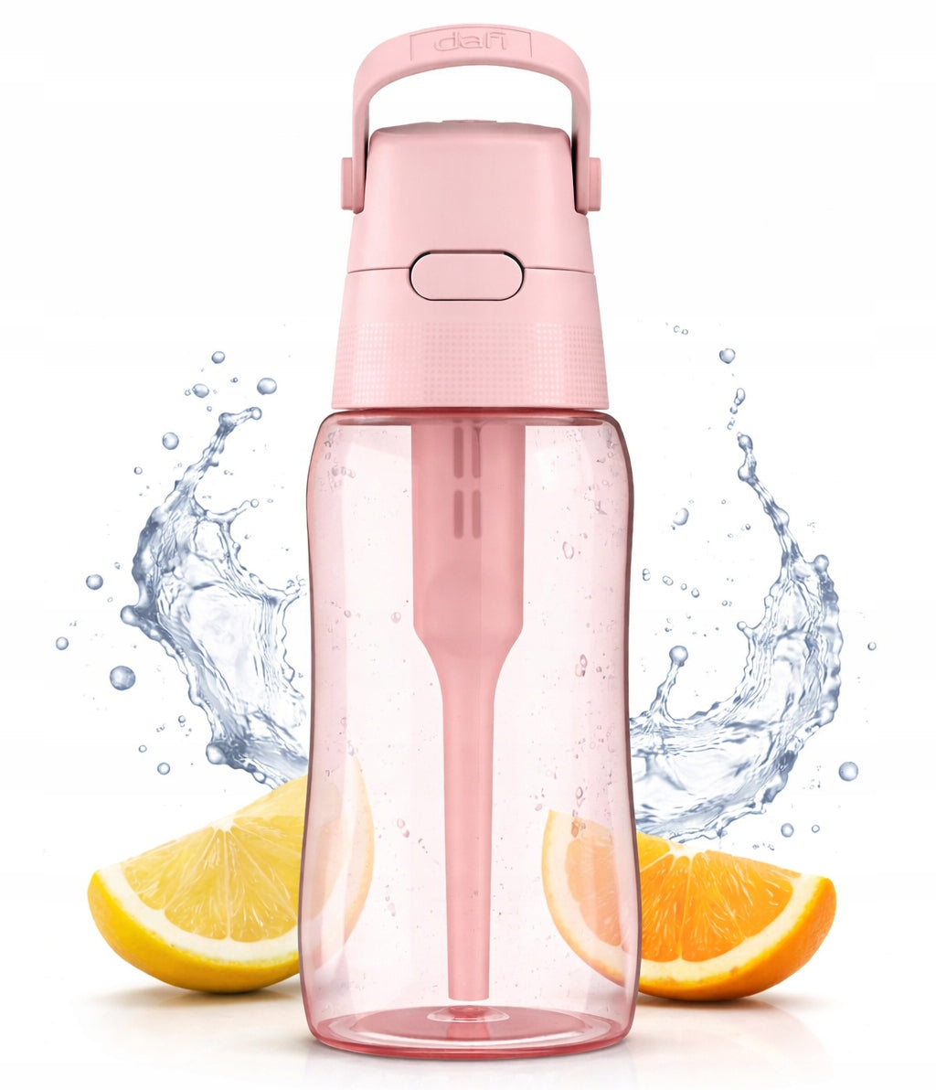 Filter bottle Dafi Solid 0.5 L Pink 1 cartridge plastic