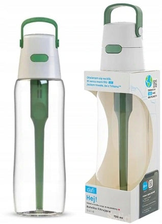 Filter bottle Dafi Solid 0,7 l Sage / Green Manufacturer code Butelka Solid Turkusowa + Szczotka