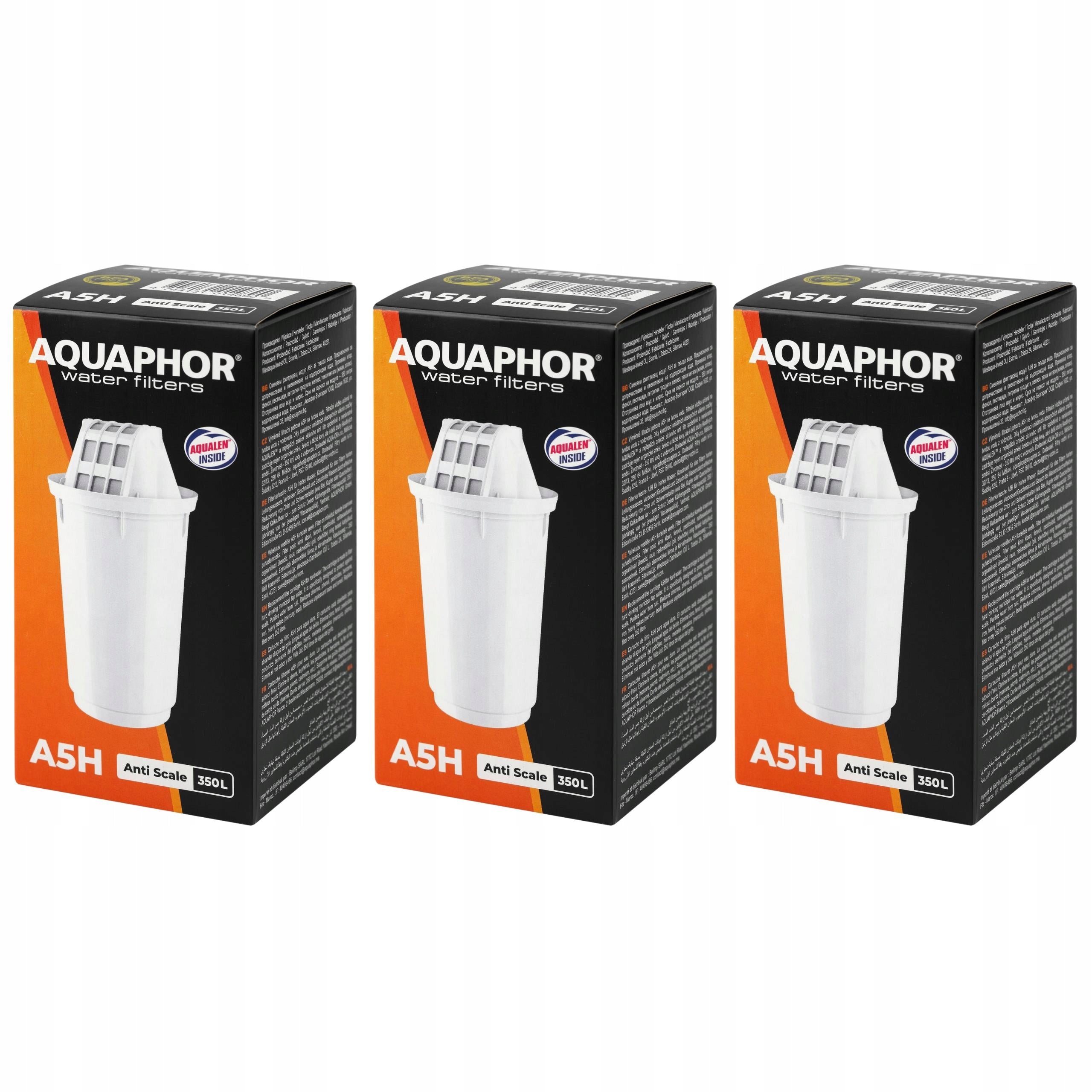 Filter cartridge Aquaphor A5H, 3 pcs. dedicated to hard water