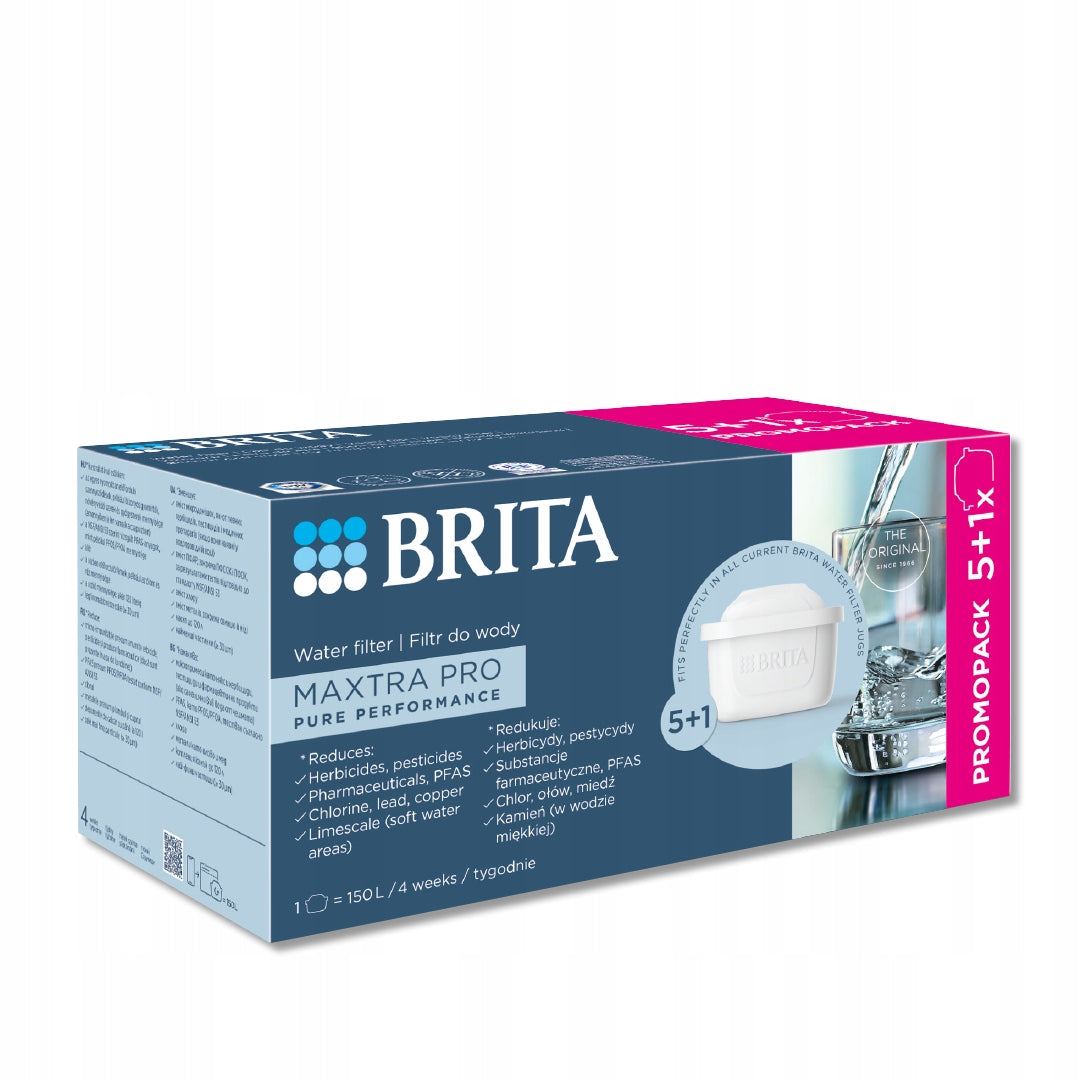 Filter cartridge Brita Maxtra Pro Pure Performance 5+1 (6 pcs.) Manufacturer code MAXTRA PRO PURE PERFORMANCE 5+1 SZT.
