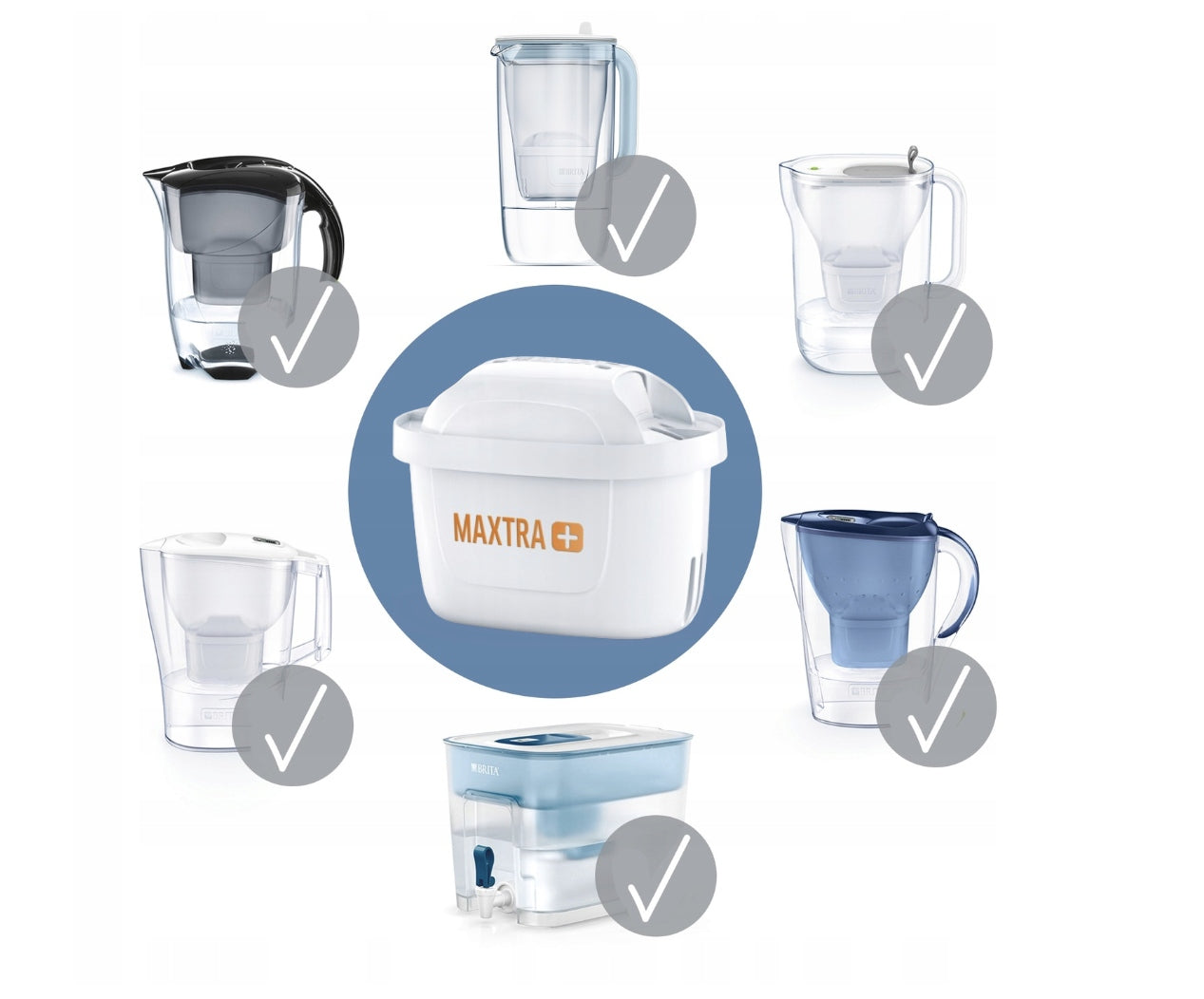 Filter cartridge for jug Brita Maxtra Pro Hard Water Expert 4 pcs. Number of cartridges 4