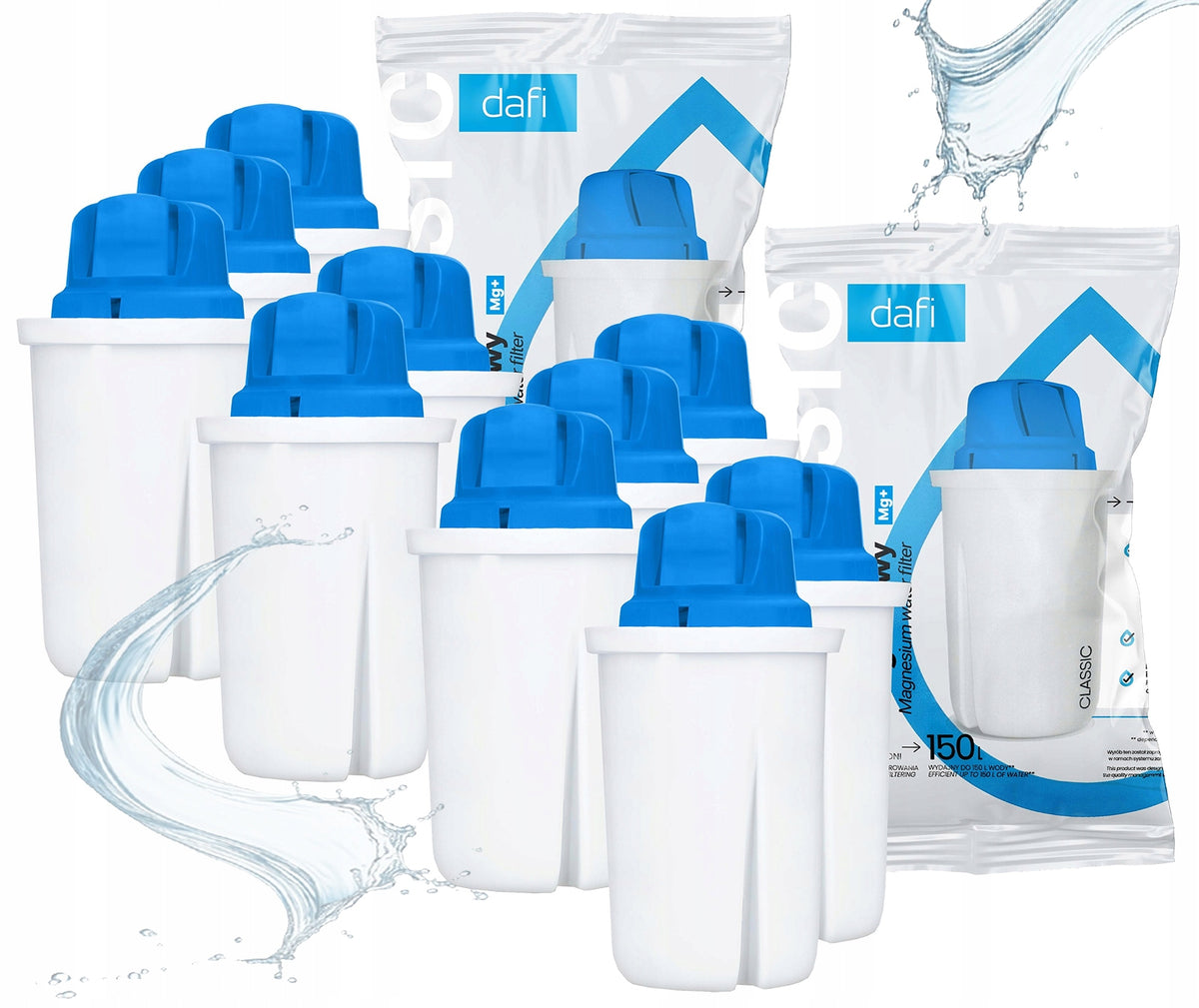 Filter cartridge water filter for jug Dafi Classic magnesium MG+ 10 pcs.