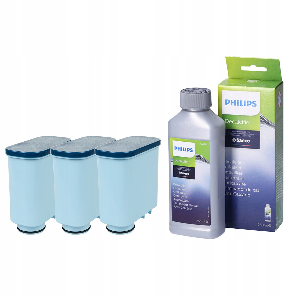 Filter for Philips CDCS1 3pcs + Descaler Philips CA6700