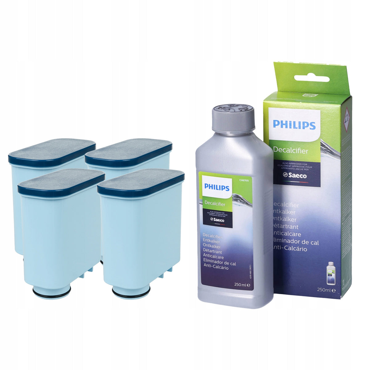 Filter for Philips CDCS1 4pcs + Descaler Philips CA6700