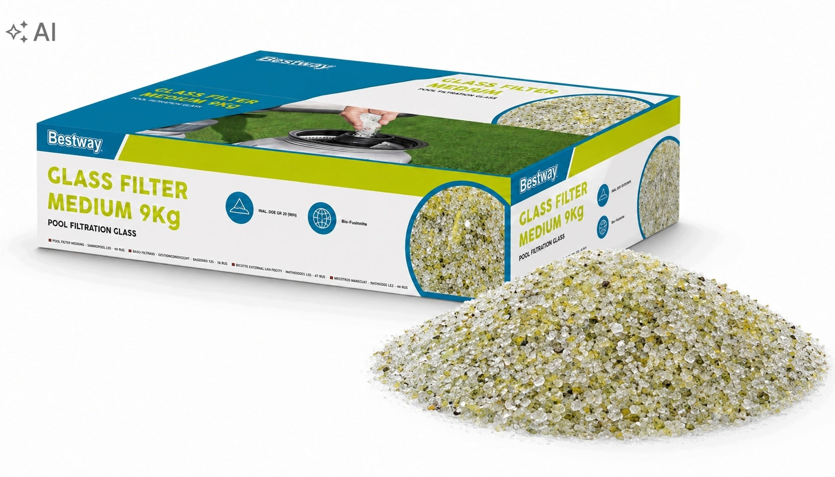Filter glass Bestway Glass Filter Medium 9 kg 0,5 – 1,2mm for pumps