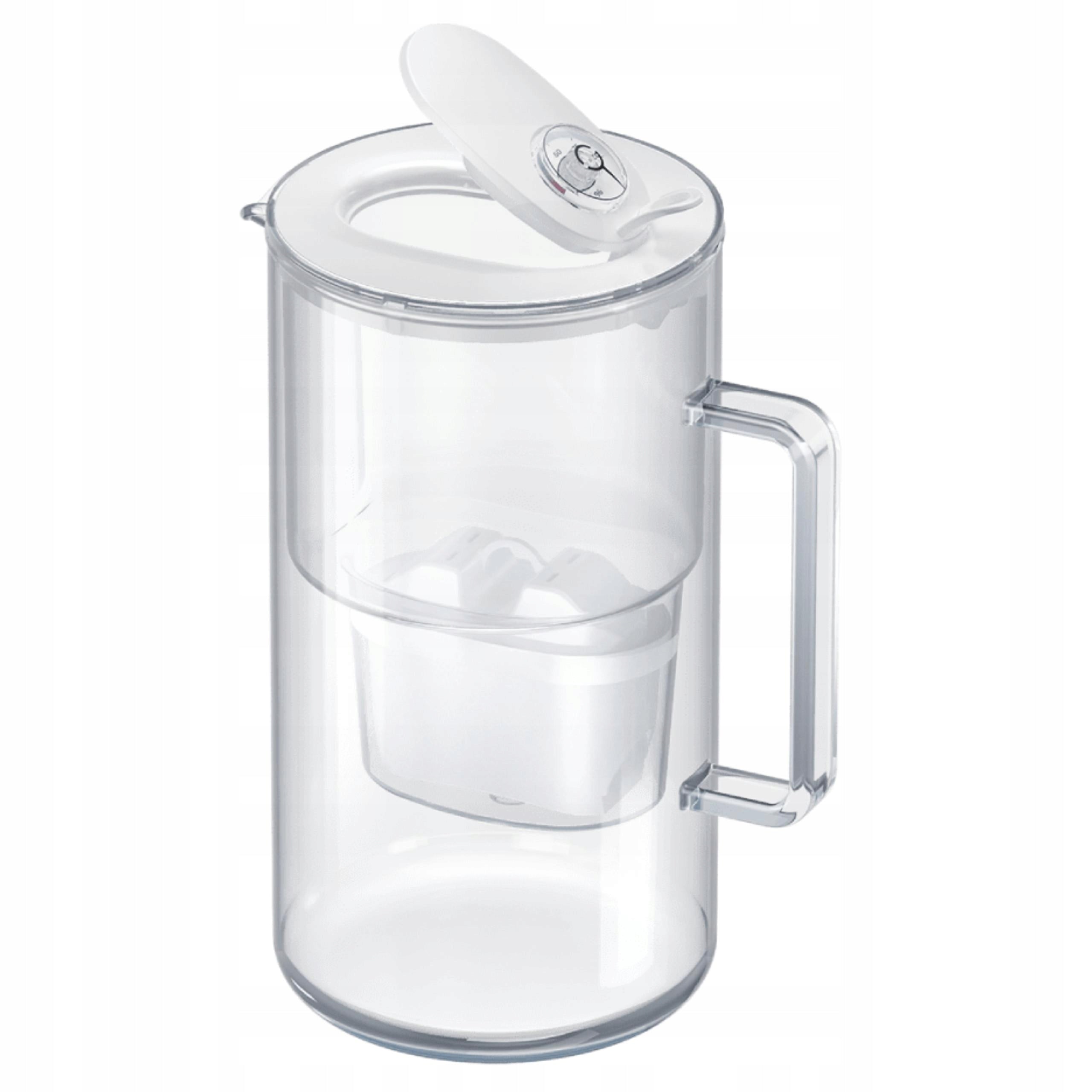 Filter jug Aquaphor Glass, white glass + 4 filters Maxfor+ Mg Packaging status original