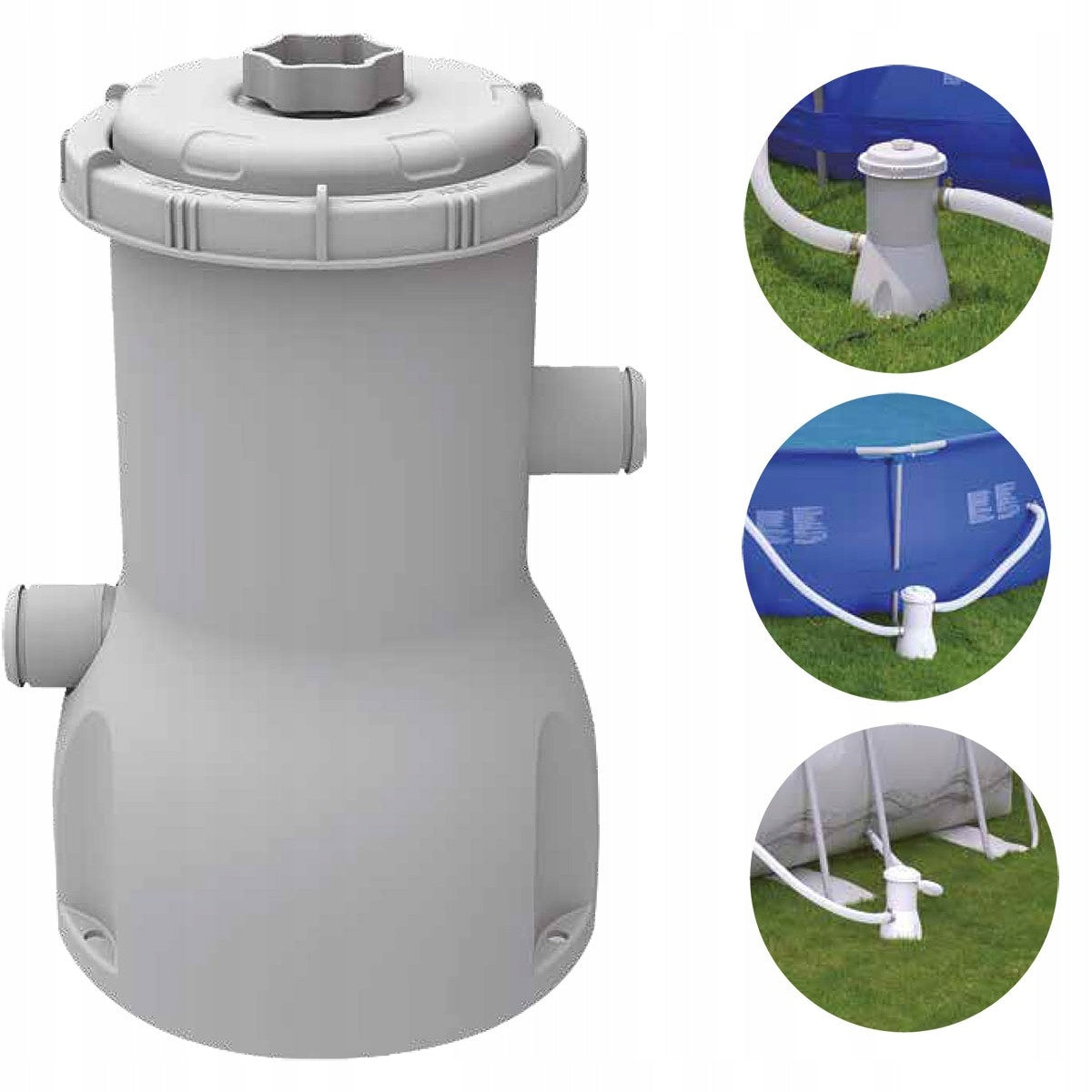 Filter pool pump with strainer and hose 3028l Packaging status original