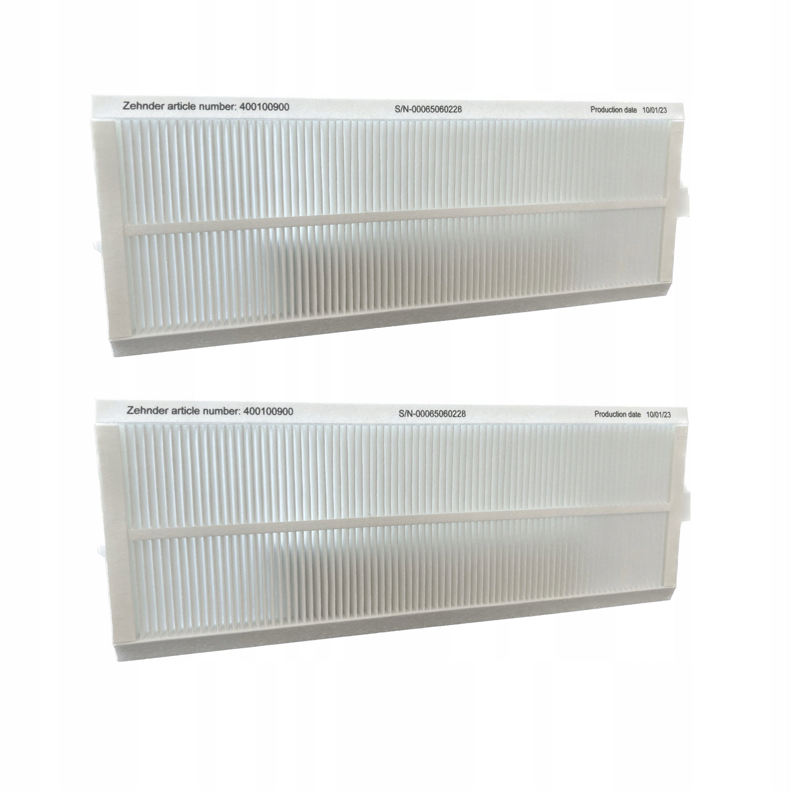 Filter set for G4 Q350/450/600 ZEHNDER 2pcs ORIGINAL recuperator Product weight with unit packaging 0.384 kg